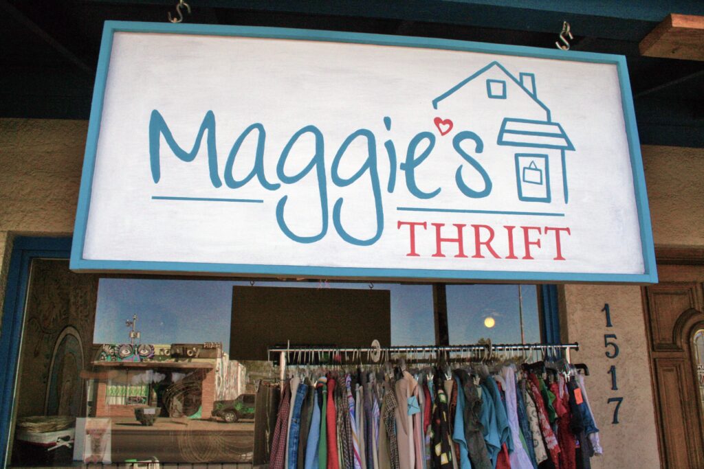 Image of Maggie's Thrift sign